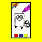 SpobgeBob Halloween Coloring Book